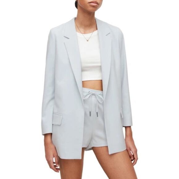 ALLSAINTS Aleida Tri Blazer In Powdered Blue‎ Womens Size 8